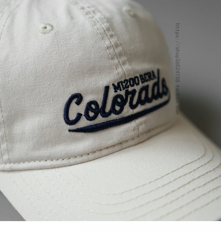 Casquette de baseball délavée rétro pour hommes et femmes, lettres anglaises brodées, dessus souple, chapeau de soleil décontracté, chapeau tout match