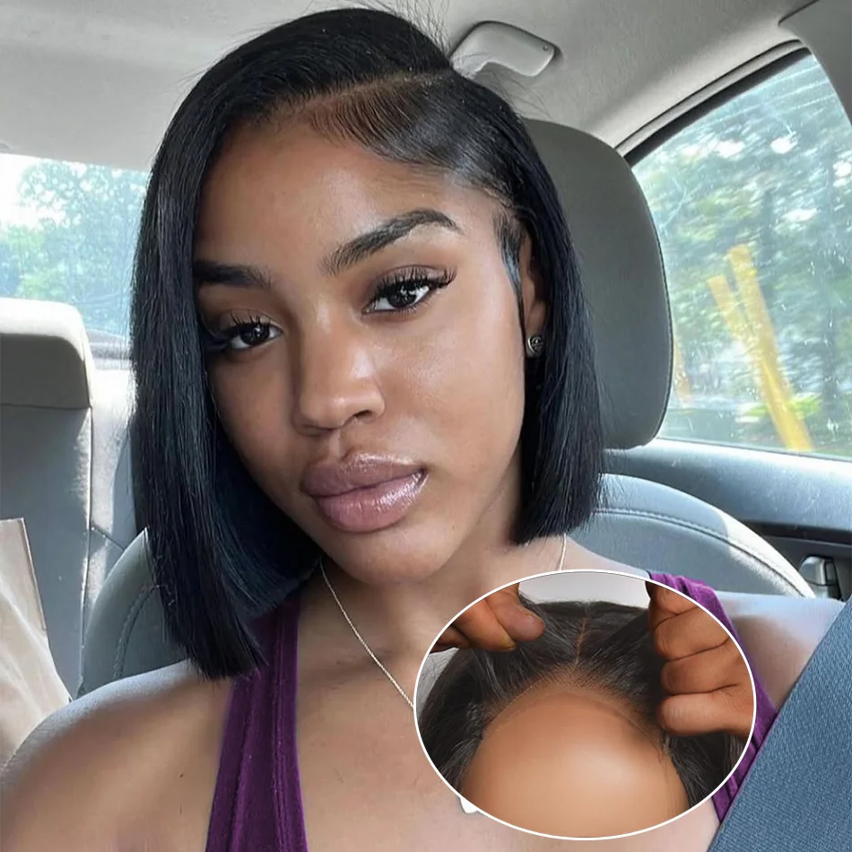 

Straight Human Hair Wigs Bob Wig Human Hair 13X6 Hd Lace Frontal Wig Brazilian Hair Glueless 8 16 Inch Lace Front Wigs For Women