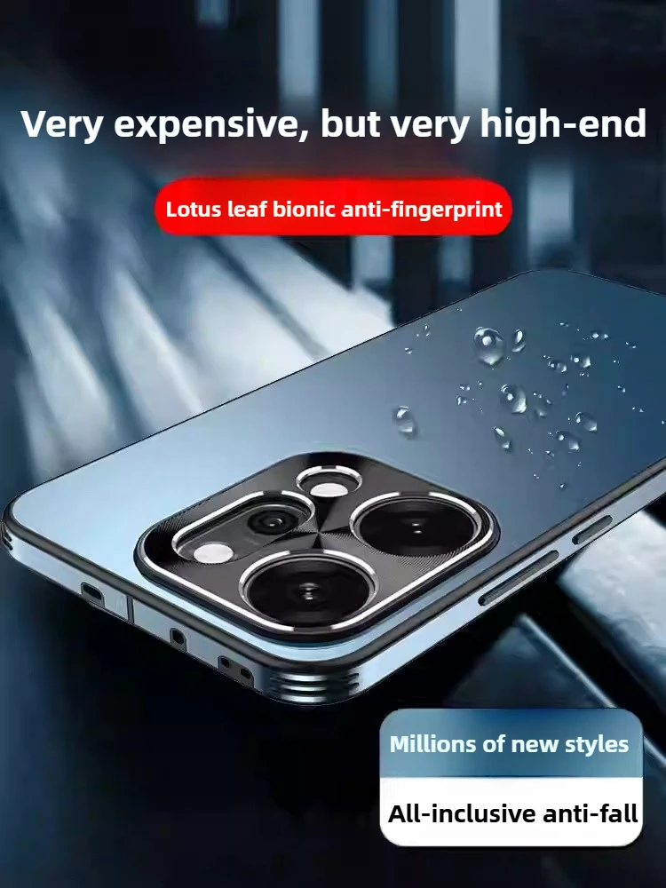 

Чехол для телефона OPPO Find X9 Pro из сплава с защитой от падения и отпечатков пальцев для OPPO Find X8 Pro X8 X9 X7 Reno13/12/11 Pro