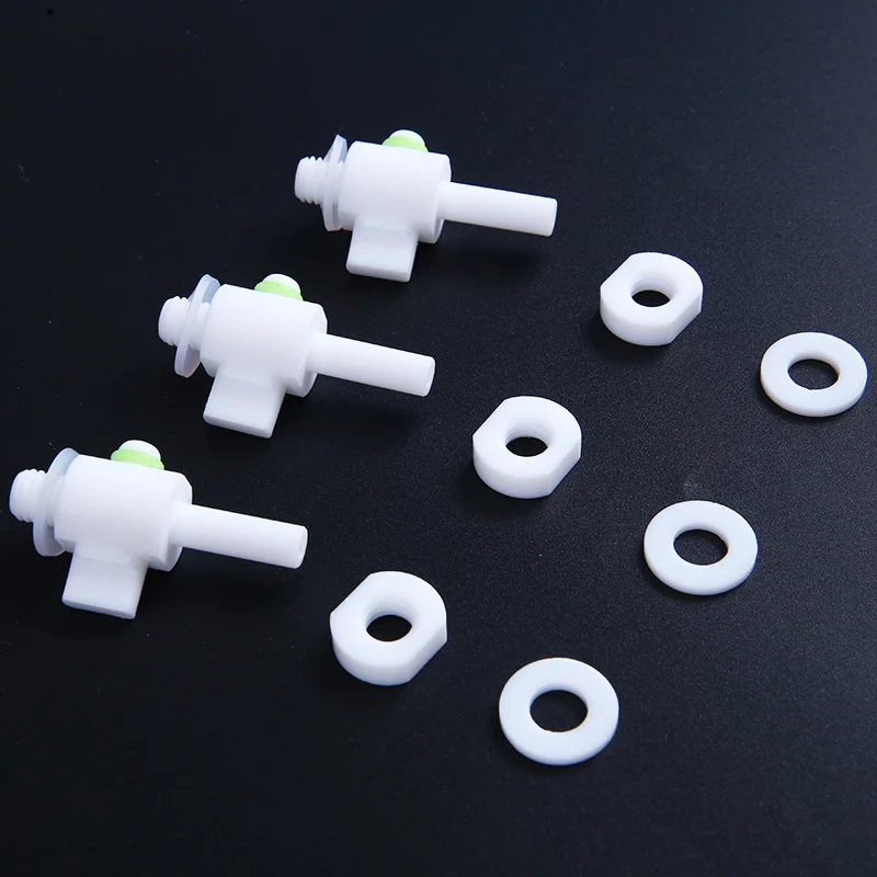 

Клапан отбора проб газа, антикоррозийное испытательное оборудование, специальный газовый клапан из ПТФЭ для отбора проб и коллекционирования образцов, пакеты 10 шт. в упаковке