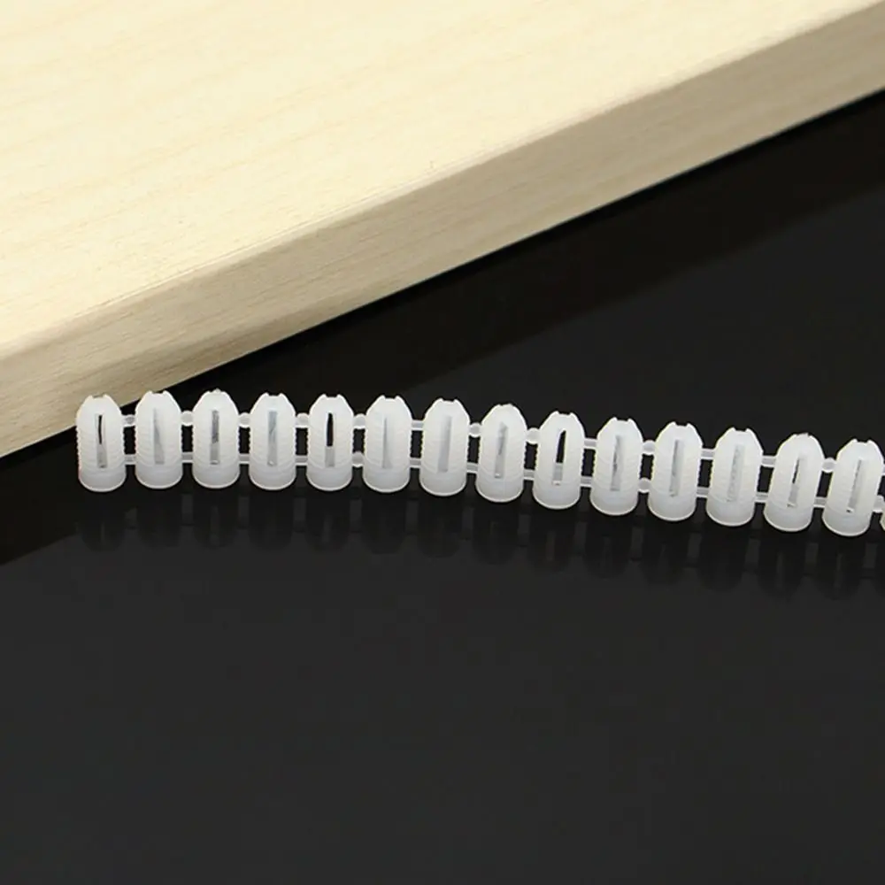 M4 Ribbed Plastic Anchor Wall Plastic Expansion Pipe Tube Wall Plugs For Self-tapping Screws