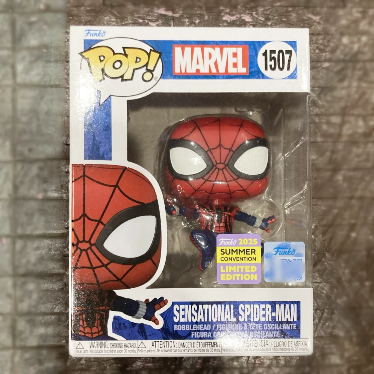 マーベルポップ！ センセーショナルスパイダーマン 1507 アクションフィギュアファンコ 2025 夏コンベンショングッズ限定版模型玩具ギフト