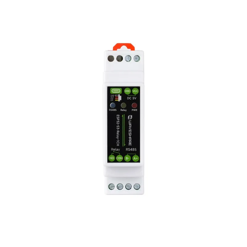 ESP32-S3 Module WiFi Relay 1 Channel RS485 Bluetooth Smart Switch Industrial Automation DIN Rail Case Isolated Protection Board