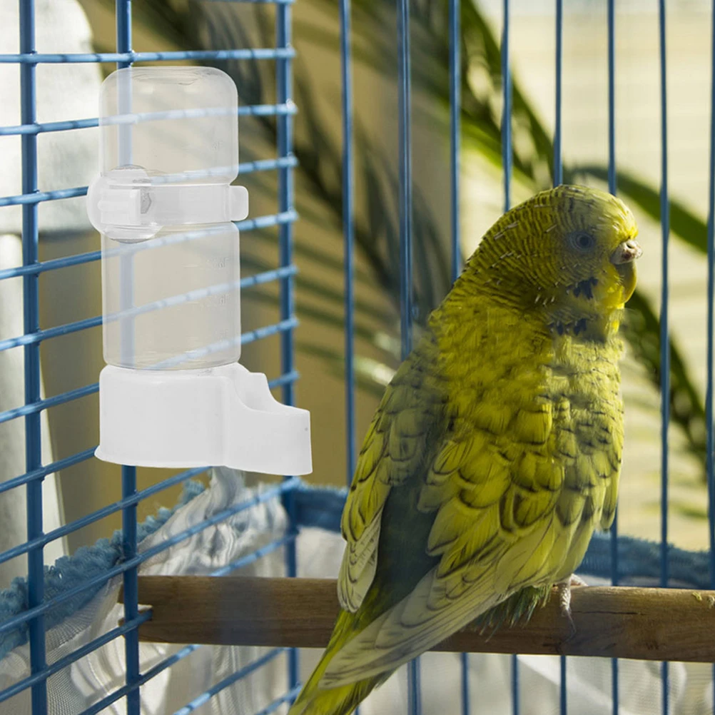 

4pcs Bird Water Dispenser Automatic Cage Waterer Feeder Birdcage ABS Durable Elegant Design Parrot Drinking Cups Container