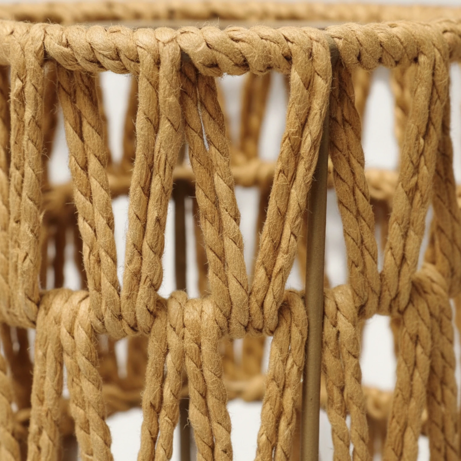 Paper Rope Lampshade Rustic Woven Lampshade Lamp Shade with Paper Rope Natural Bohemian for Guest Rooms, Cafes