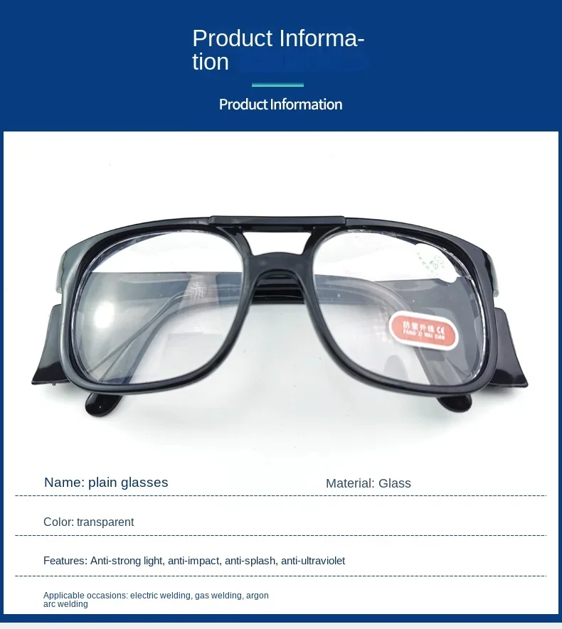 Welding Eyewear Protective Eyewear Protective  Eyewear for Welders Clear and Smooth