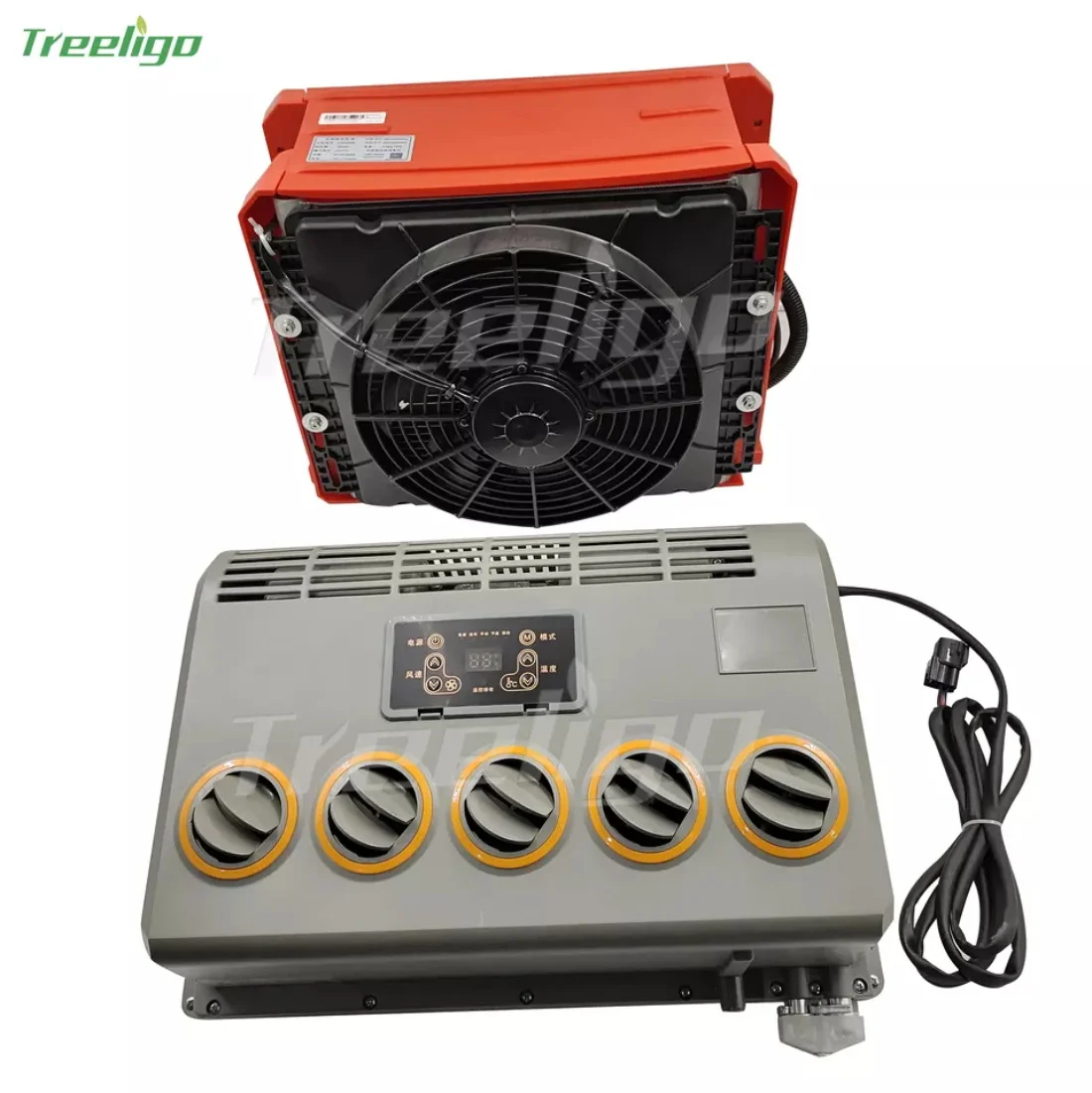 24V Elektrische Airconditioner Cool Split Airconditioning Voor Auto Graafmachine Trekker Trailer Truck Industrieel Universeel