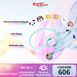 Spirit Stethoscope 606 Professional Animated Cute Pediatric Changeable Single Head Fetal Child Children Stethoscope Health Care