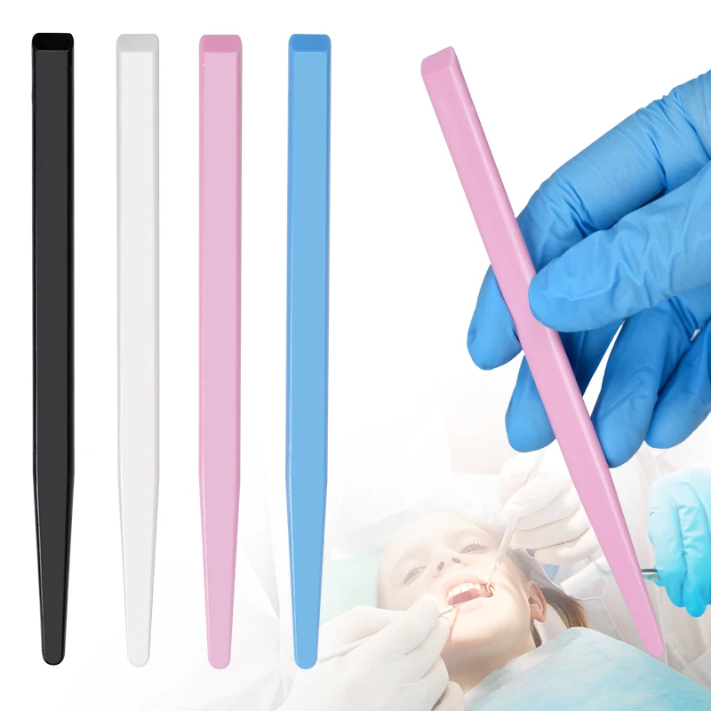 20pcs Dental Plastic Mixing Knife, Disposable Adhesive Powder Mixing Knife, Gypsum Mixing Knife, Oral Care Mixing Tool