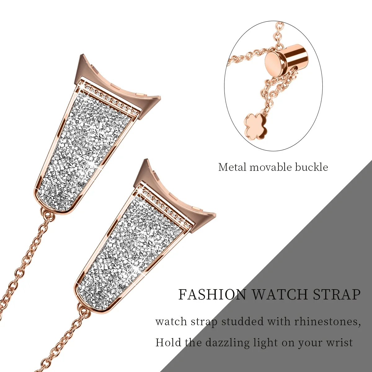 Metal Diamond Strap for Google Pixel Watch Sport Watch Women Adjustable Bracelet Wristband Google Pixel Watch Replacement Belt