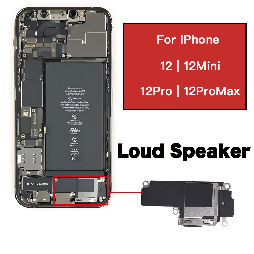 

Loud Speaker For iPhone 12 Mini Pro Max Bottom Sound Speaker Replacement
