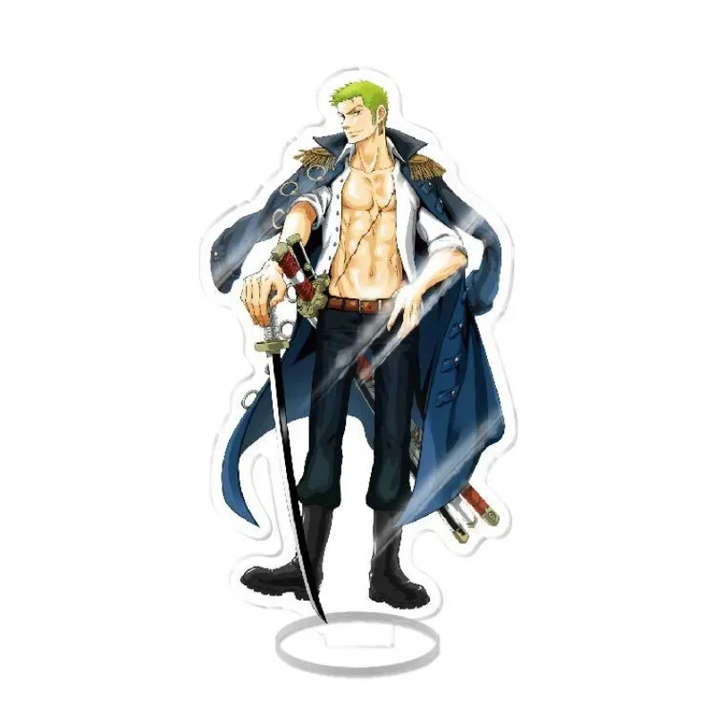 Popular Cartoon Peripheral One Piece Acrylic Plaque Creative Campus Ins Binary  Luffy Zoro Nami Humanoid Ornament Accessories