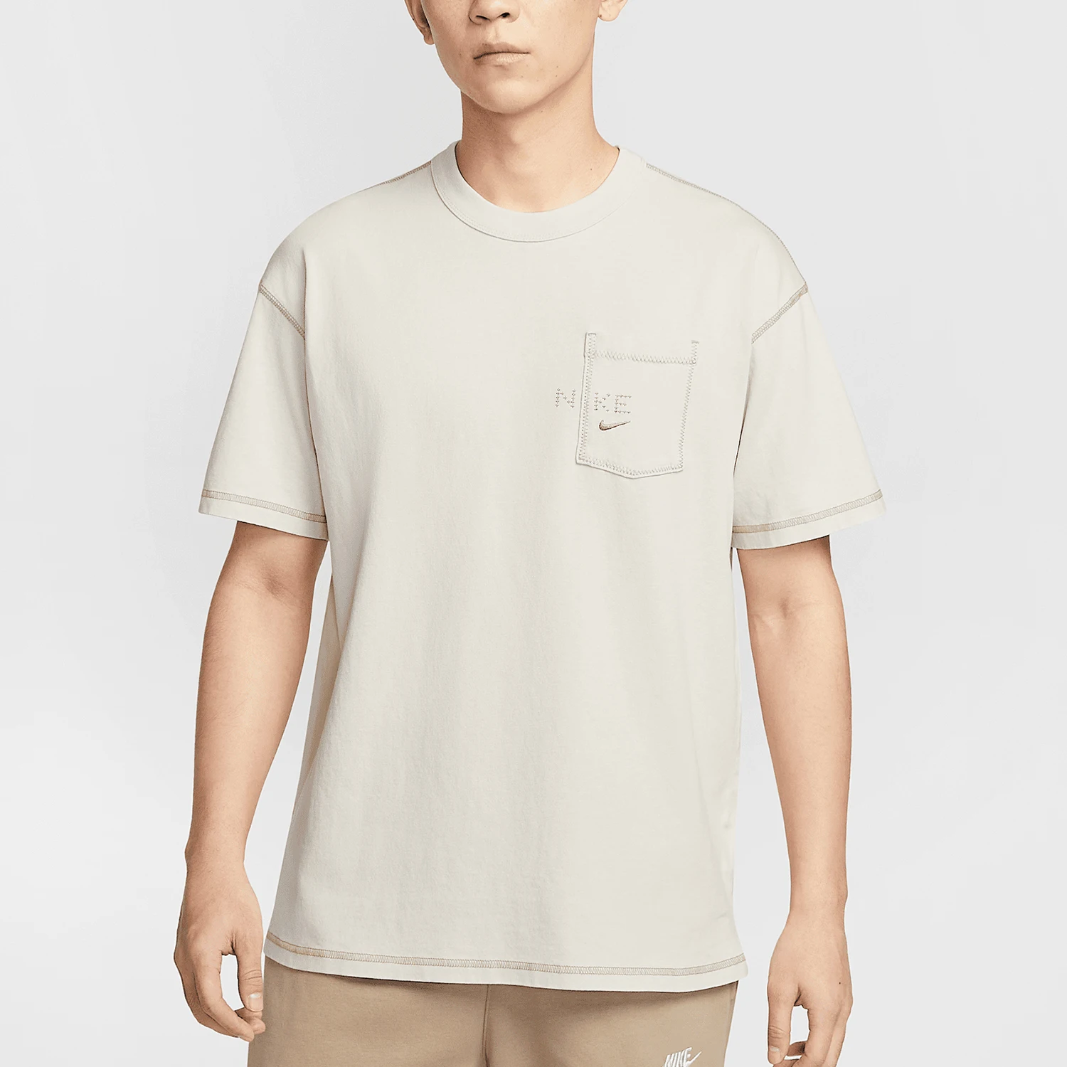 

Nike Genuine Sportswear Men's Embroidered Exposed Stitch Short-Sleeve HJ0777-072