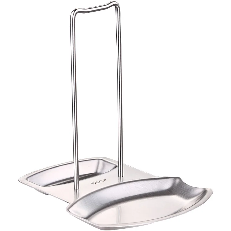 

Stainless Steel Spoon Rest and Pot Lid Holder Kitchen Multifunctional Spoon Stand Spatula Holder Kitchen Accessories