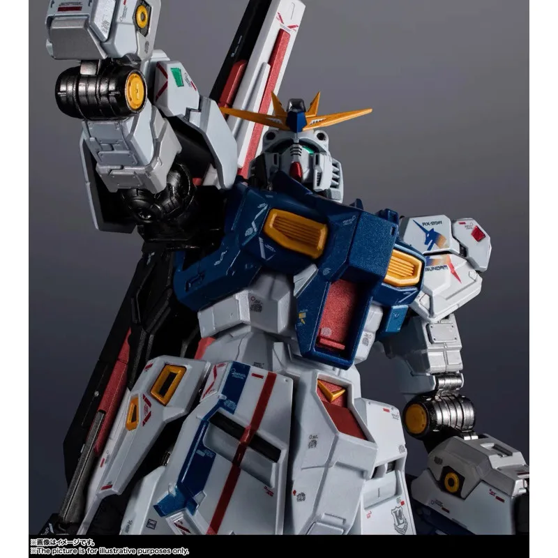 Бандай Чогокин RX 93ff Nu Gundam, статуэтка Фукуока, коллекция аниме-фигурок, игрушки, металлическая фигурка робота, демонстрационный меха.