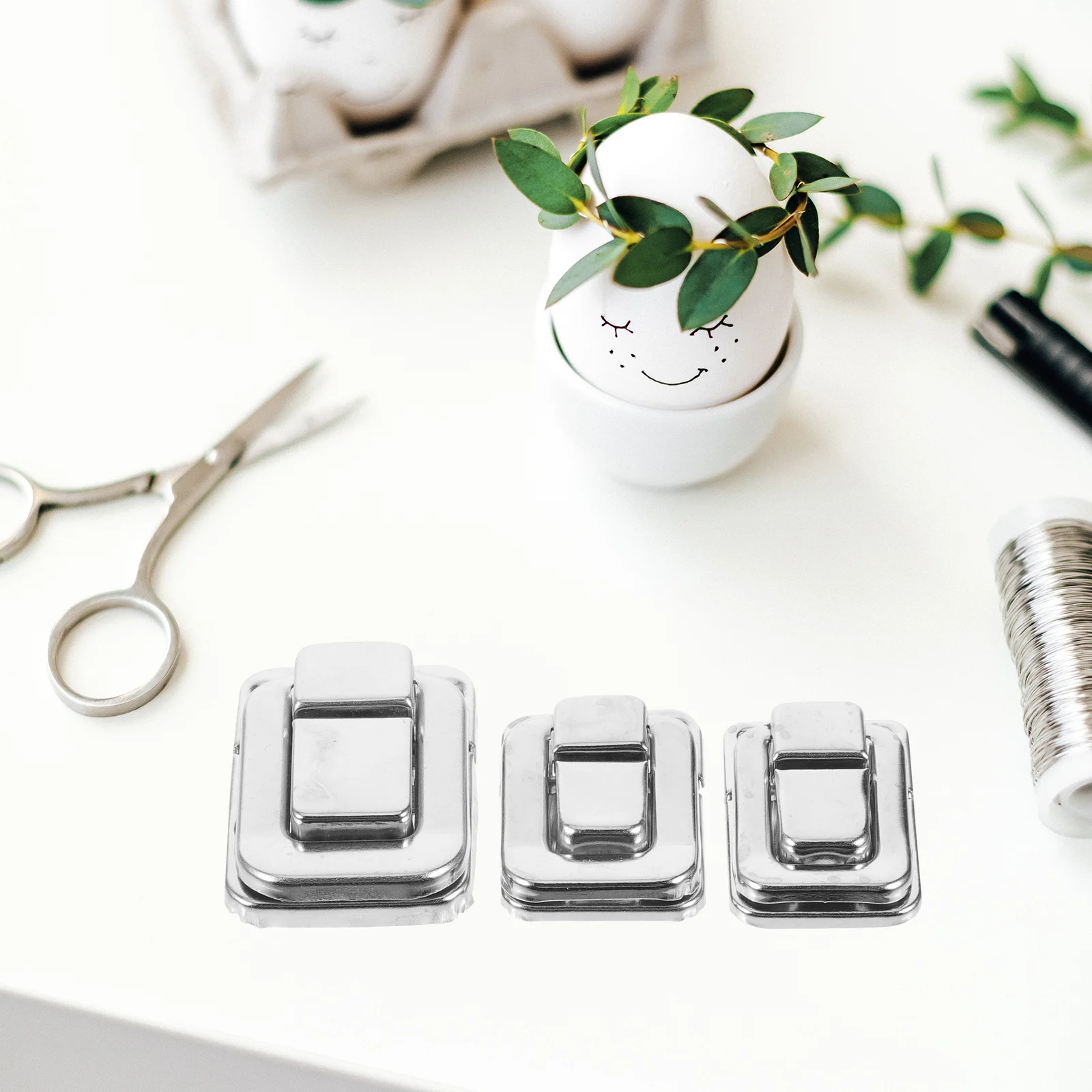 

6pcs Suitcase Buckles Toggle Locks Transparent Padlocks Luggage Hasps Clear Latches Hinges Making DIY Craft Accessories