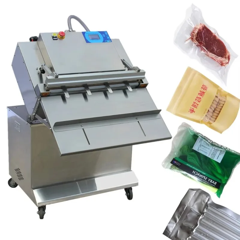 External Pumping Vacuum Packaging Machine Nitrogen Gas Flush 110V 220V Electric Vacuum Sealer Commercial Customized