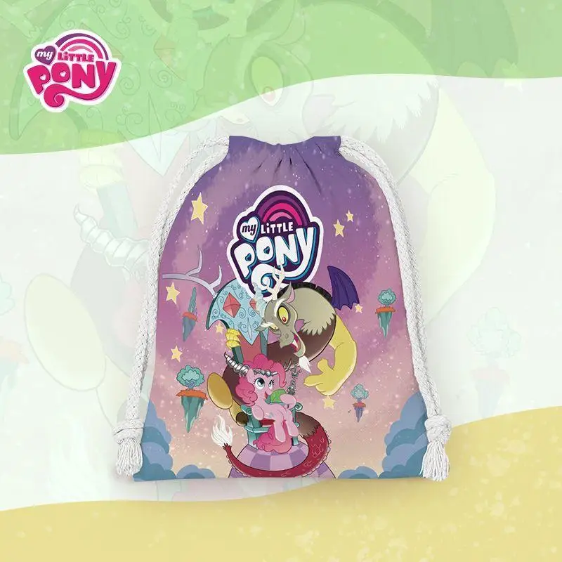 อะนิเมะใหม่ Kawaii My Little Pony กระเป๋าน่ารักการ์ตูนกระเป๋าสตางค์กระเป๋าเก็บเครื่องสําอางค์กระเป๋าคริสต์มาสปัจจุบัน