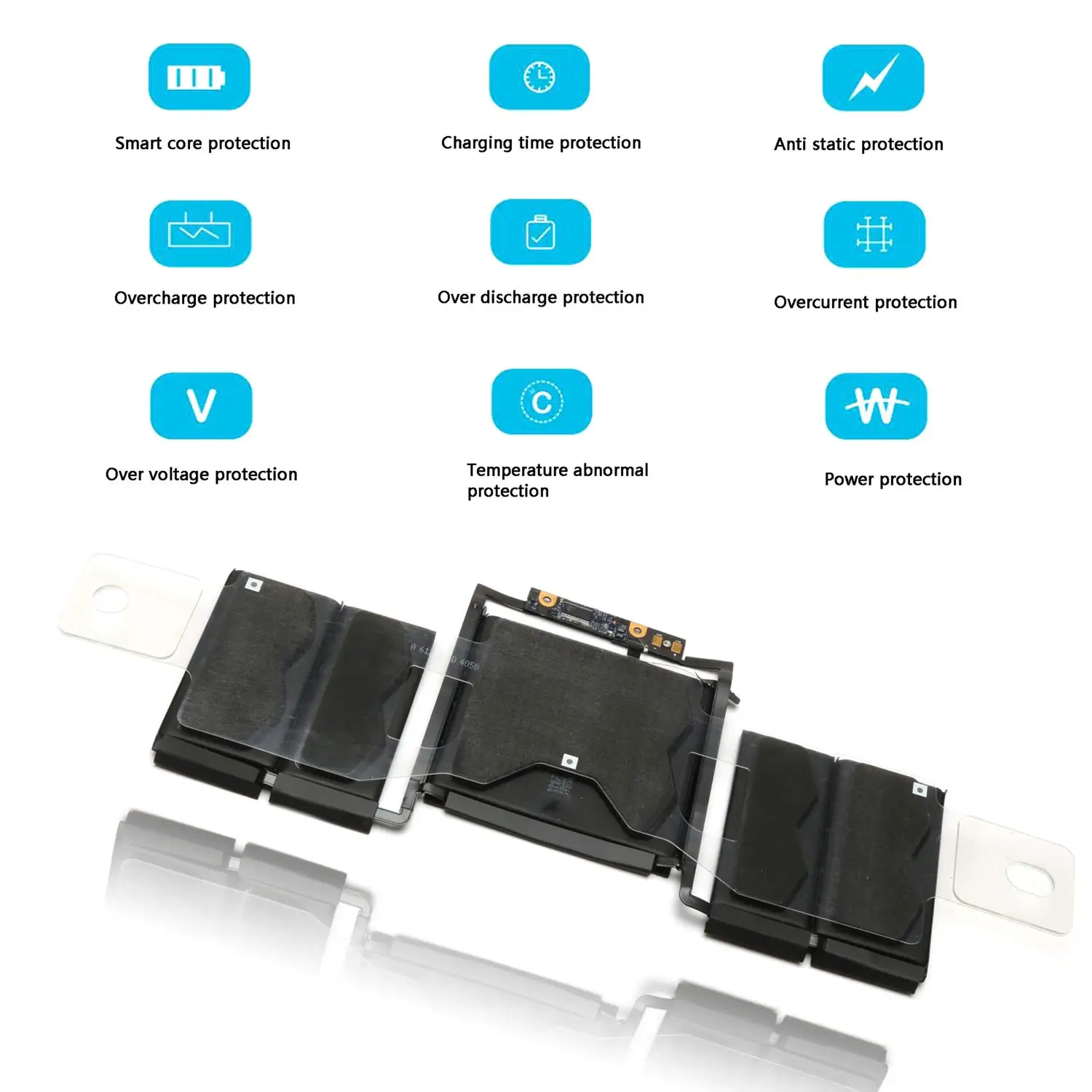 Imagem -03 - Bateria do Portátil para Macbook Pro A1819 13 A1706 A1706 Final de 2023 Meados de 2023 Emc 3071 Emc 3163 Mpxv2ll a Mpxv2ll Mlh12ll