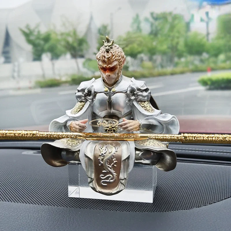 Black Myth Wukong Anime Game Monkey King Image Fiberglass Opening Gift Ideas Car Living Room Entrance Desk Home Decor Decoration