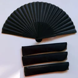 Hot Sale Chinese Style Black Vintage Folding Hand Fans Portable Ladies Dance Props Wedding Party Favor Home Decoration Ornament
