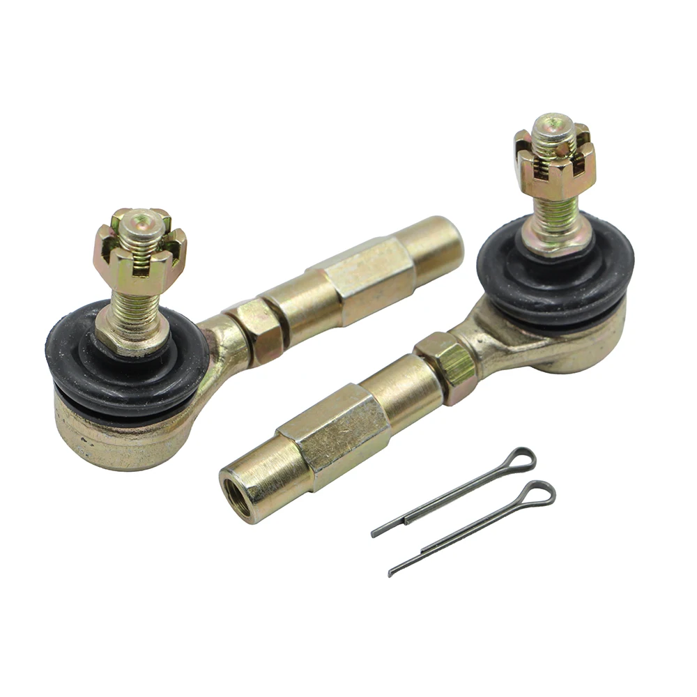 1 Pair of 50mm Tie Rod End Ball Joints, Left and Right Threaded Steering Linkage Ball Joints, Suitable for ATV Quad Kart Dirt Bi