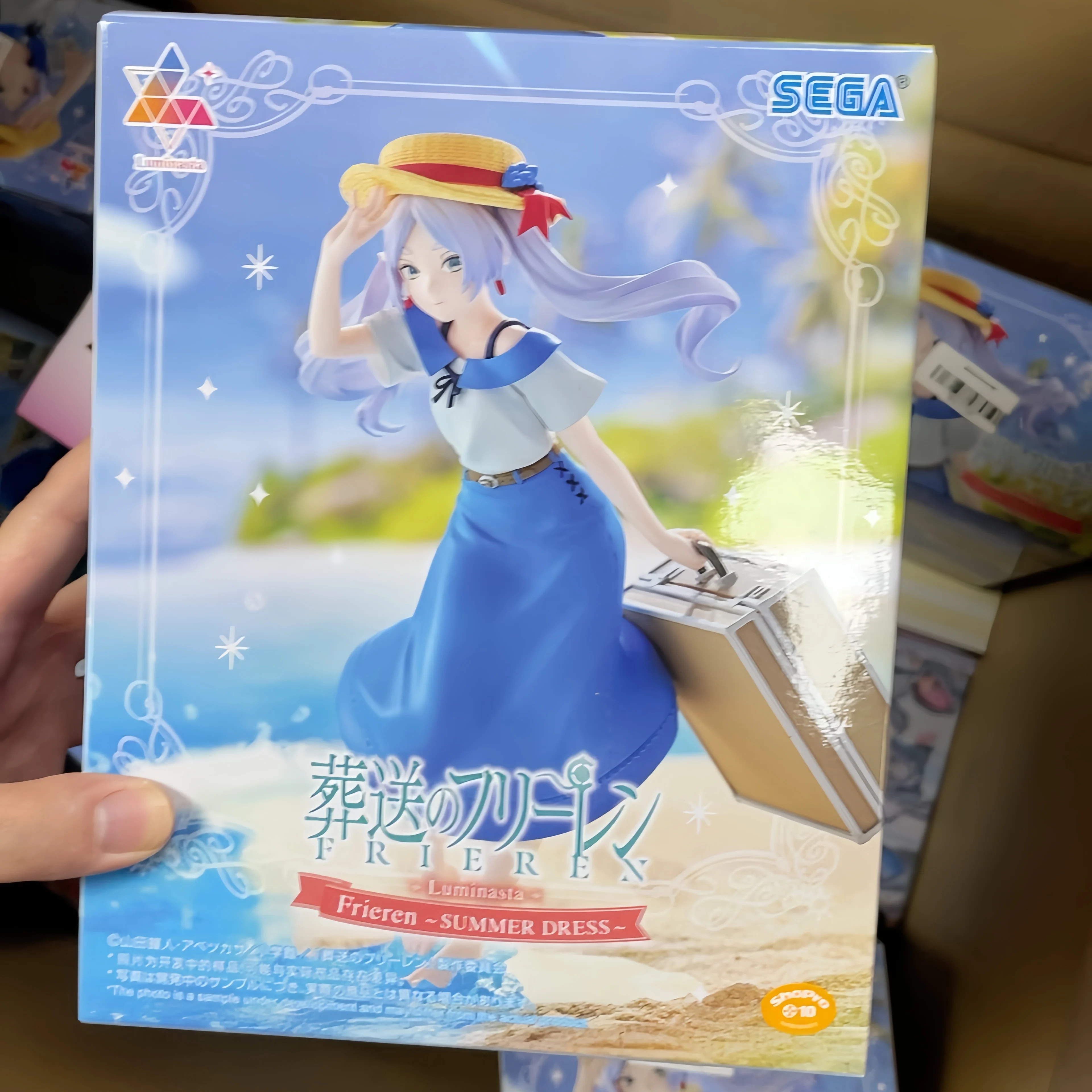 

Original Sega Luminasta Frieren: Beyond Journey'S End Frieren Summer Dress 20cm Action Figure Anime Collectible Model Toys