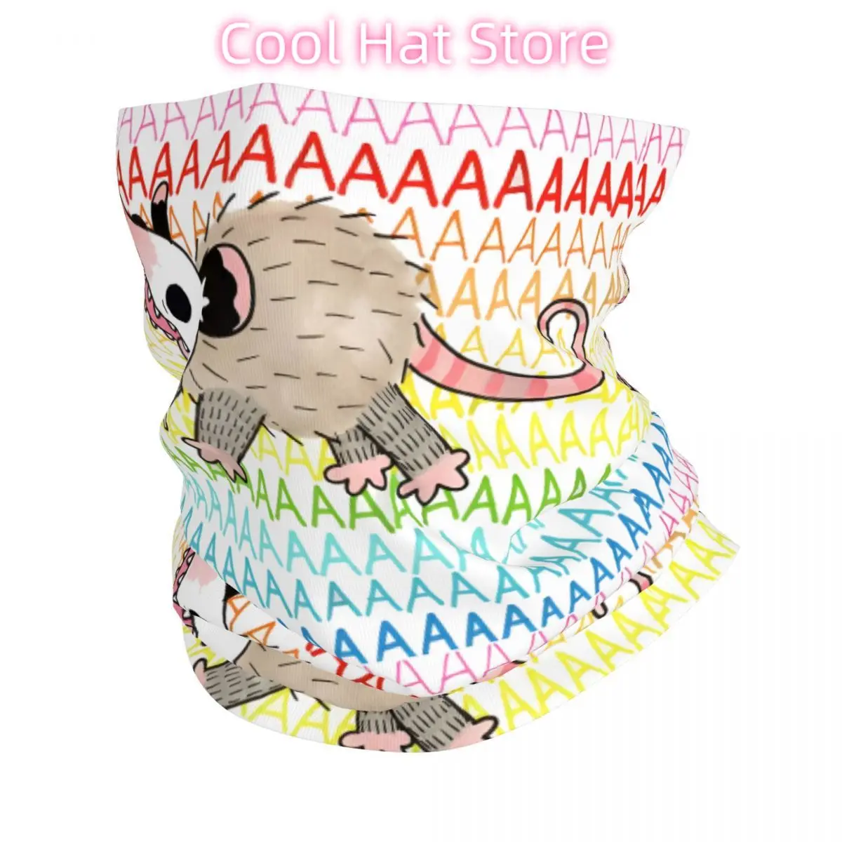 

Possum Bandana Neck White Scarf Multi-use Headwear Fishing Unisex Adult Winter