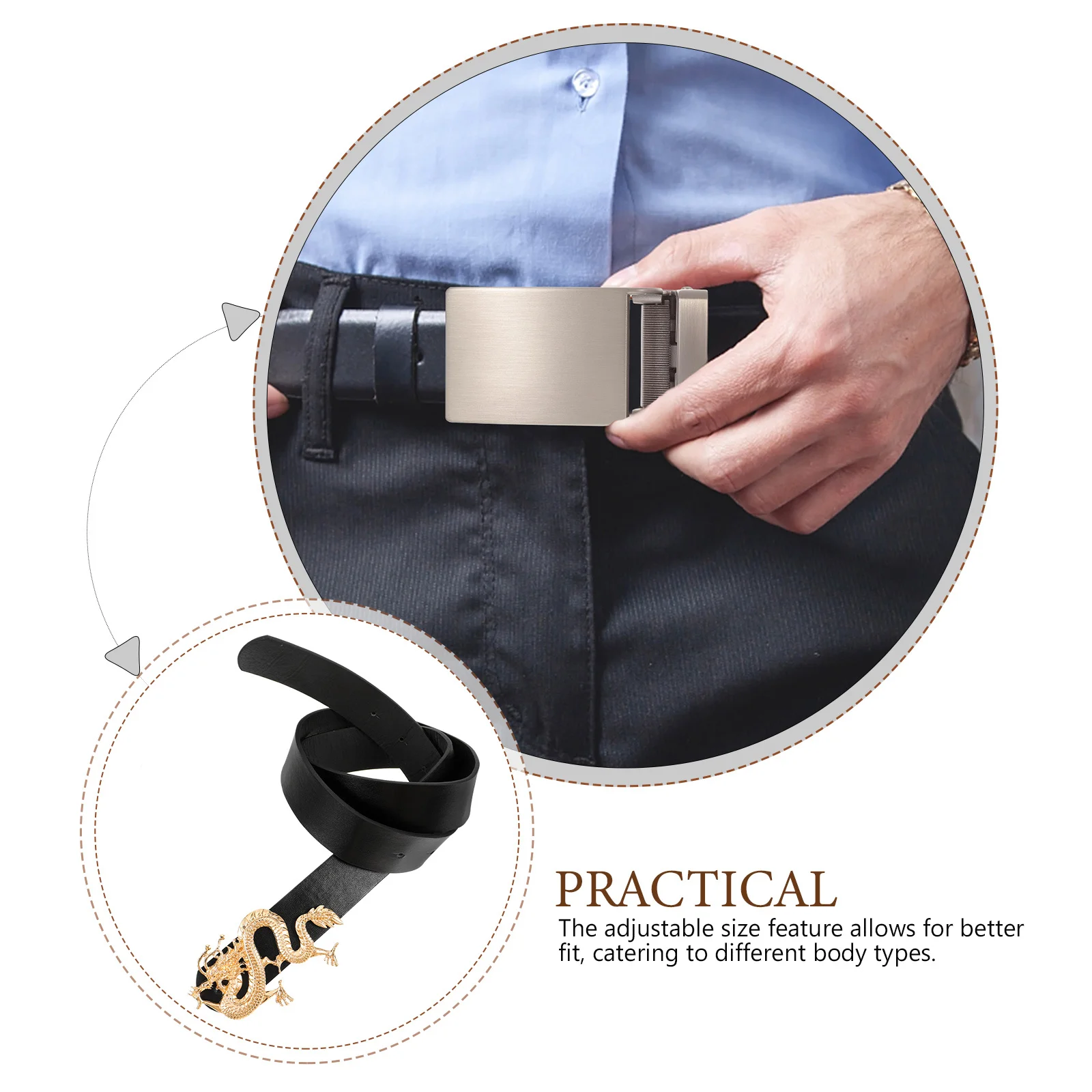 

Dragon Head Waist For Men Women Belts For Women Adjustable Fashion Retro Men Belt Zodiac Design Dress Jeans Belt