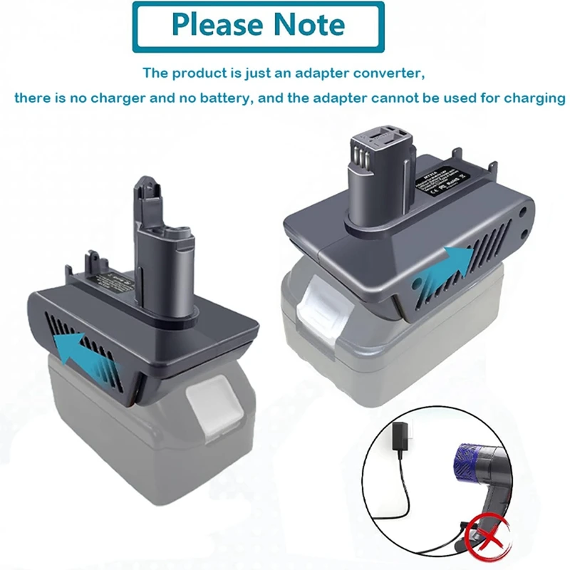 MT31A Battery Adapter For Makita 18V Li-Ion Battery Convert To For Dyson DC35 DC34 DC31 DC56 DC57 Vacuum Cleaner Tool Durable