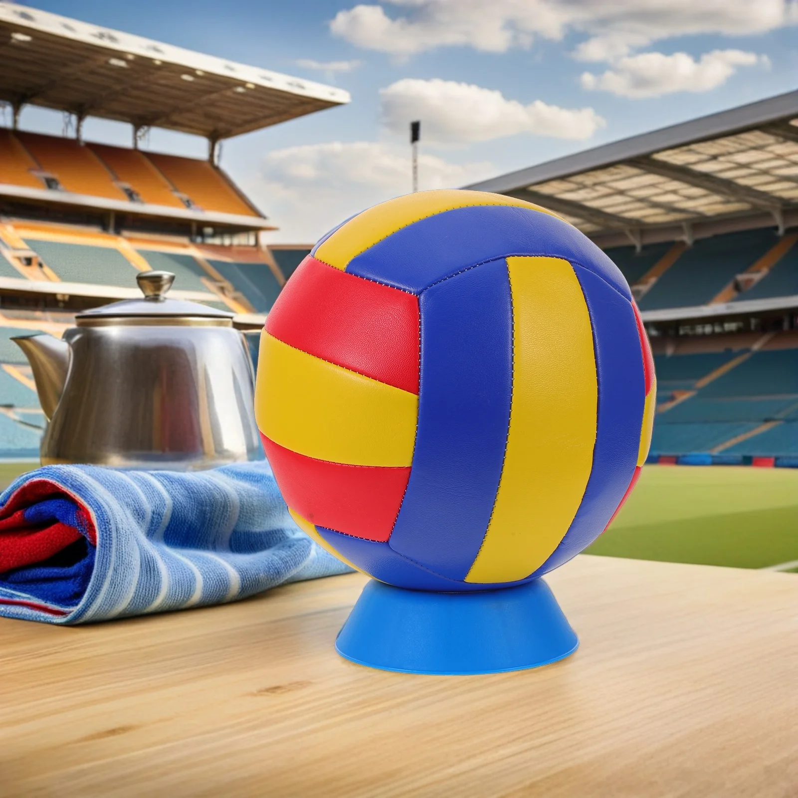 5 قطع من حامل عرض المجال البلاستيكي حامل كروي ثابت لكرة السلة وكرة القدم والكرة الطائرة وتذكارات رياضية