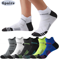 High Quality 6 pairs Men Socks Cotton Sports Breathable Ankle Socks Mesh Casual Athletic Basketball Outdoor Running Calcetines