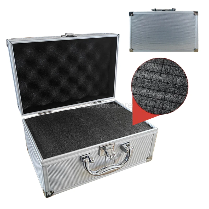 Toolbox Portable Aluminum Instrument Case Protective Equipment Tool Box Storage Box Suitcase Metal Briefcase Hardware Tool Case