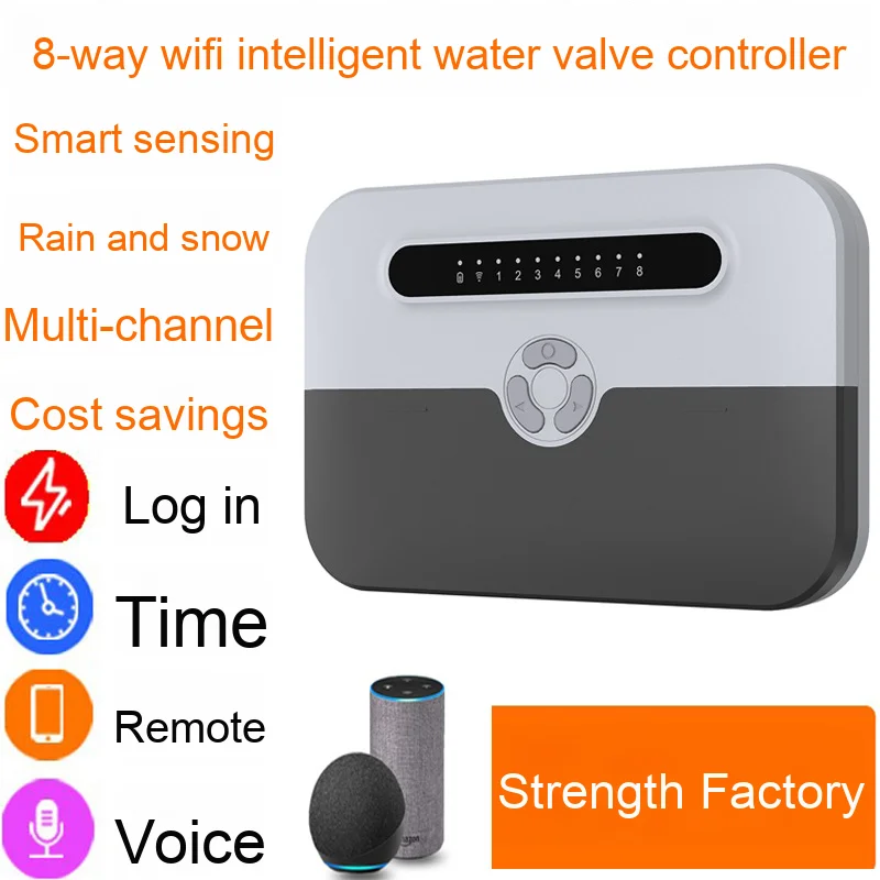 EE1 Tuya App Timing Control Smart Water Valve Controller Plastic Garden Sprinkler Device for Flower Watering