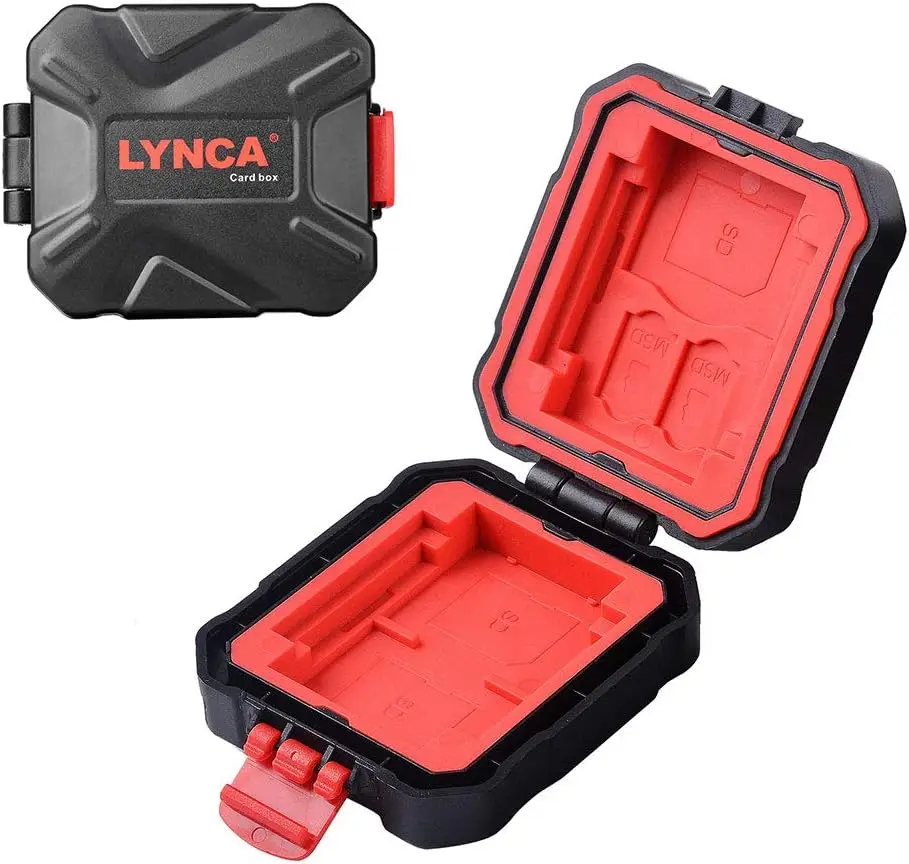 

Professional Water-Resistant Memory Card Case Holder for SD, TF/Micro SD, CF, XQD Cards - 9 Slots Anti-Shock Storage Box