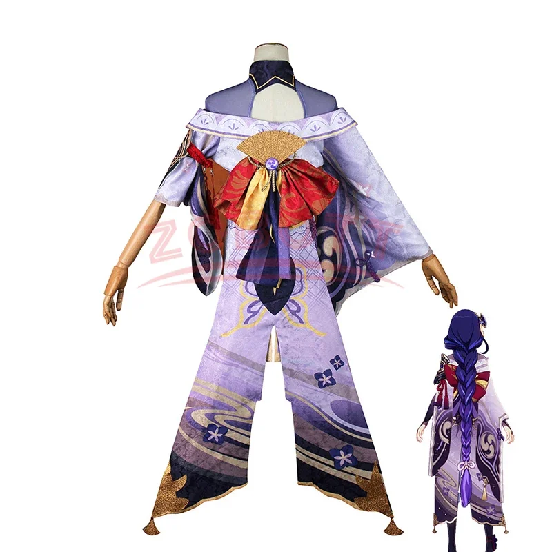 Game Genshin Impact Raiden Shogun Cosplay Costume Baal Cosplay Magatsu Mitake Narukami No Mikoto Women party Uniform