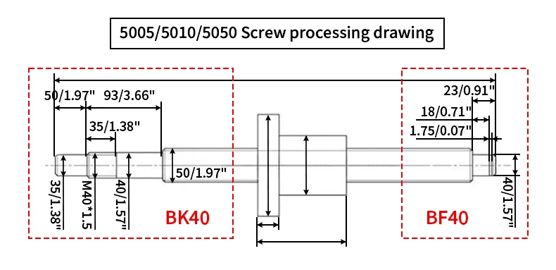 Hochpräzise Kugelumlaufspindel DFU3210 SFS3220 SFY3232 SFE3232 SFU3210 Länge 100-1150 mm mit Kugelmutter CNC-Getriebeteile – Detail 29