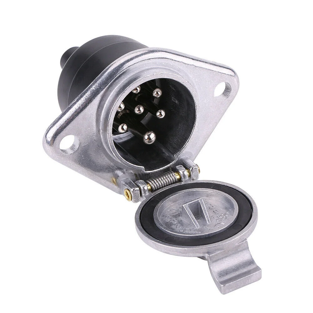 7 Pin 24V Trailer Connector European Trailer Socket For RV Truck Vans Caravans Transfer Signal Adapter