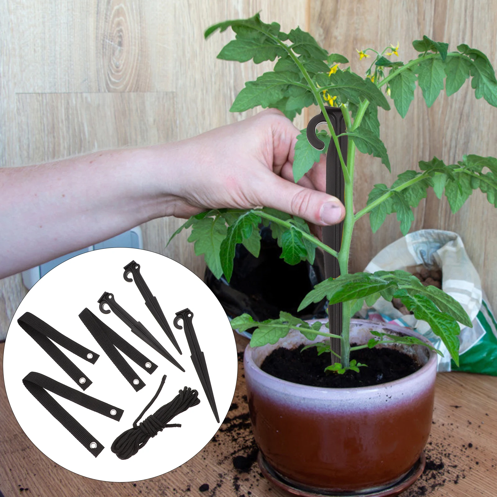 

Tree Staking Kit Durable Reusable Garden Tools Plastic Nylon Stake Anchors Fixing Supports Tree Gardening Accessories Stump Tool