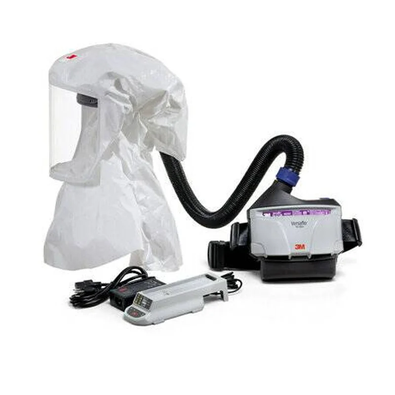 Positive Pressure Breathing System TR-300 with M-300 Head Cover Electric Air Supply Respirator Droplets Dust 99%≥