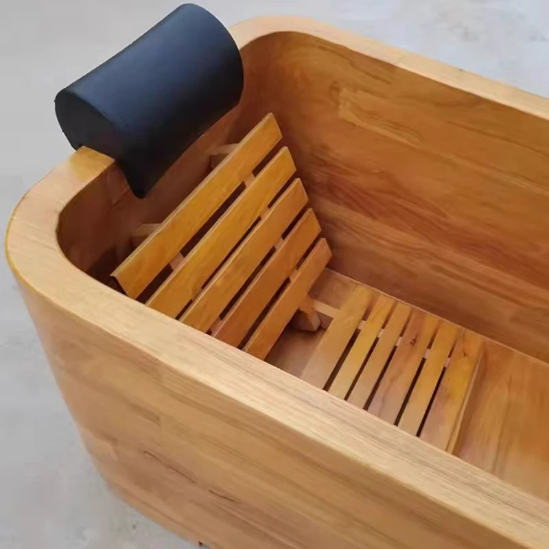bath barrel wooden barrel household bath barrel oak thickened insulation  bucket adult beauty  wooden  bucket