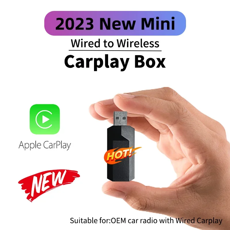 

Car Mini AI Box for Apple Carplay Wireless Adapter Car OEM Wired CarPlay To Wireless CarPlay USB Dongle Plug and Play Playaibox