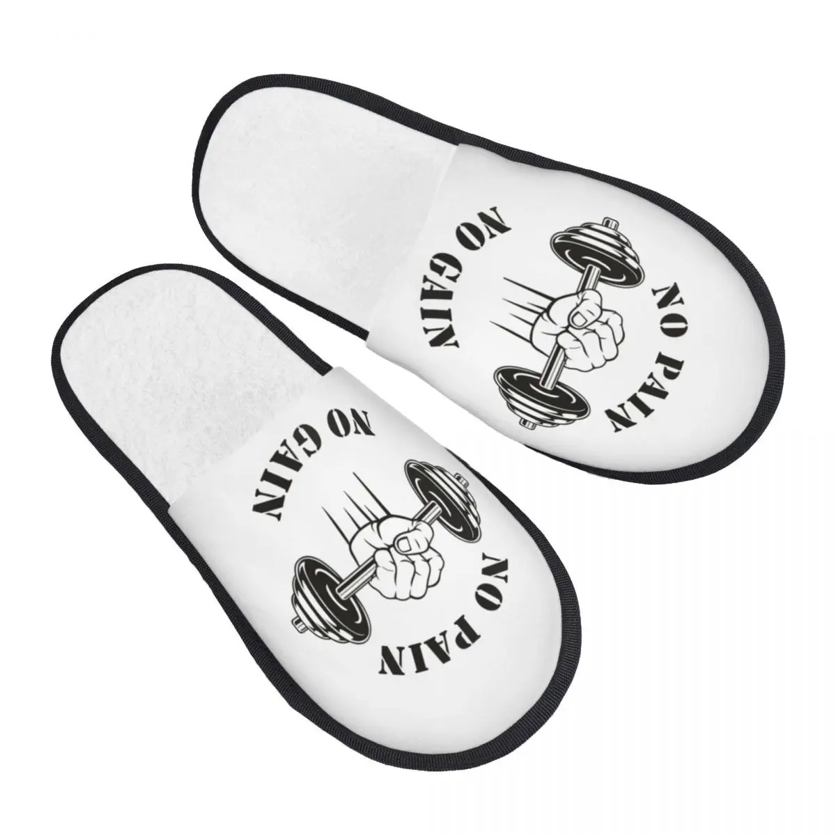 مخصص لا ألم لا ربح رغوة الذاكرة النعال النساء دافئ دافئ كمال الاجسام اللياقة البدنية الصالة الرياضية شبشب منزل