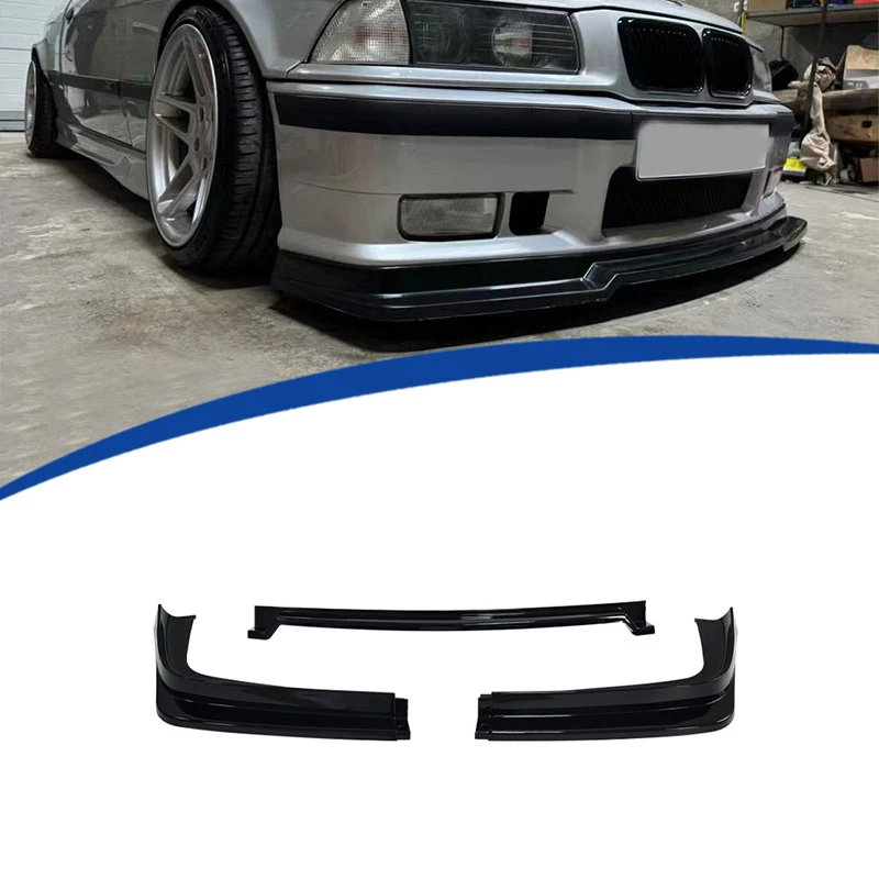 Applicable for 91-98 Bmw 3D Epartment E36 M3 Front Lip Spoiler3 Segmented Type AS Tyle Installed On The Front Bumper