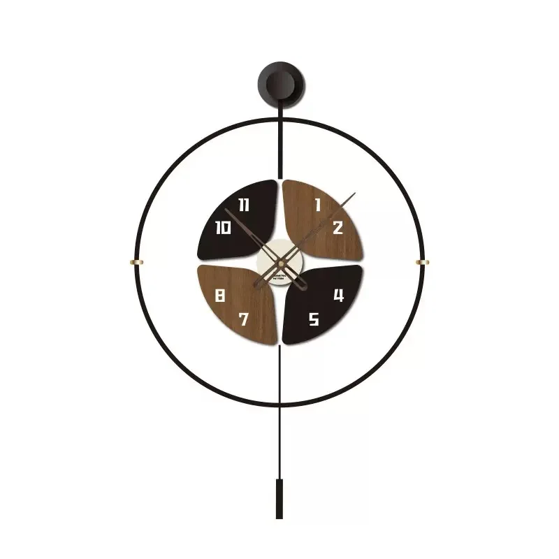 

Simple wall clock living room home dining room decoration clock hanging on the wall no need for punching creative clock