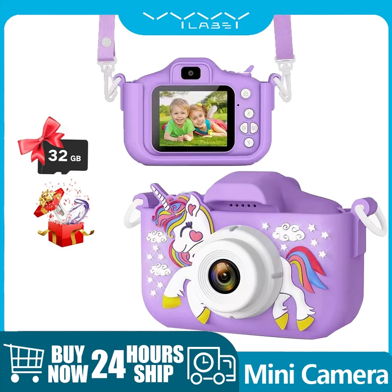 

Vyvylabs Upgraded Mini Photo Camera with Game and Music 1080P Digital Video Camera Christmas Birthday Gifts for Girls and Boys