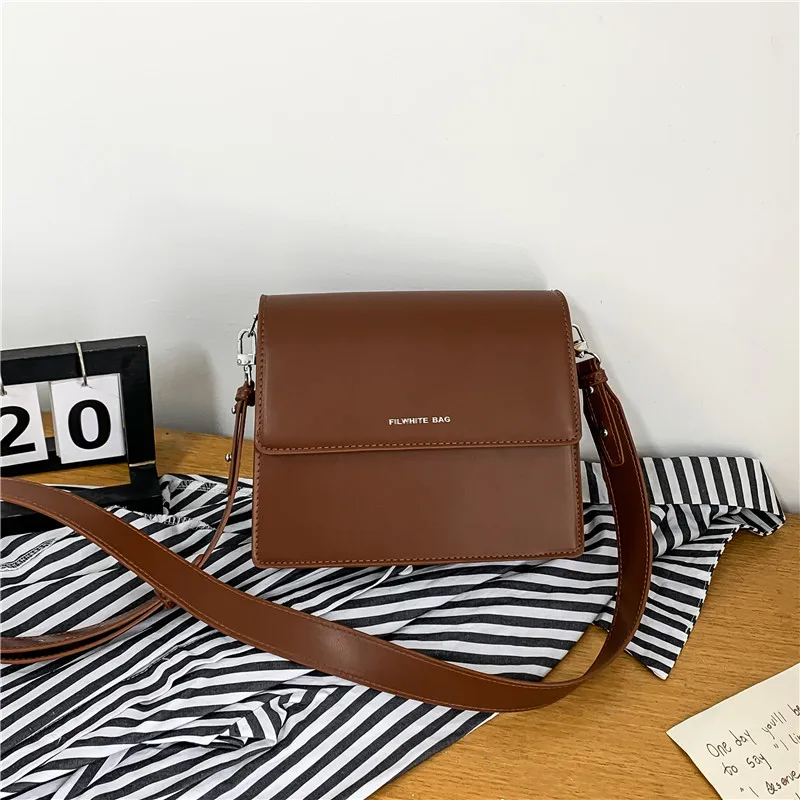 Pu Solid Color Hasp Zipper Partition Shoulder Bags 2024 Versatile Casual Ladies Bag Bolsos De Señora Bolsas De Hombro