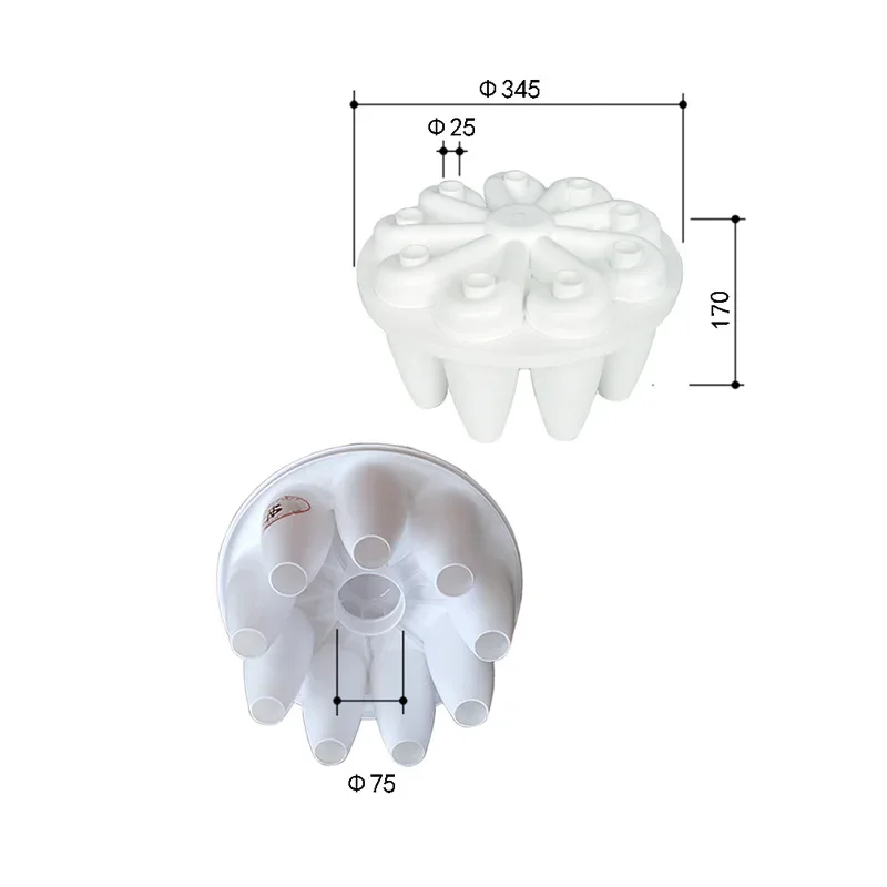 Utility Multi-tube Cyclone Dust Collector 75mm Caliber High Efficiency Dust Removal Vacuum Cleaner Part Accessory