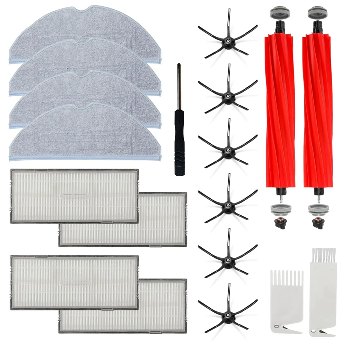 

For S7/S7+/S7 MaxV/S7 MaxV Plus/S7 MaxV Ultra Vacuum Cleaners Main Side Brushes Hepa Filters Mop Cloth Parts