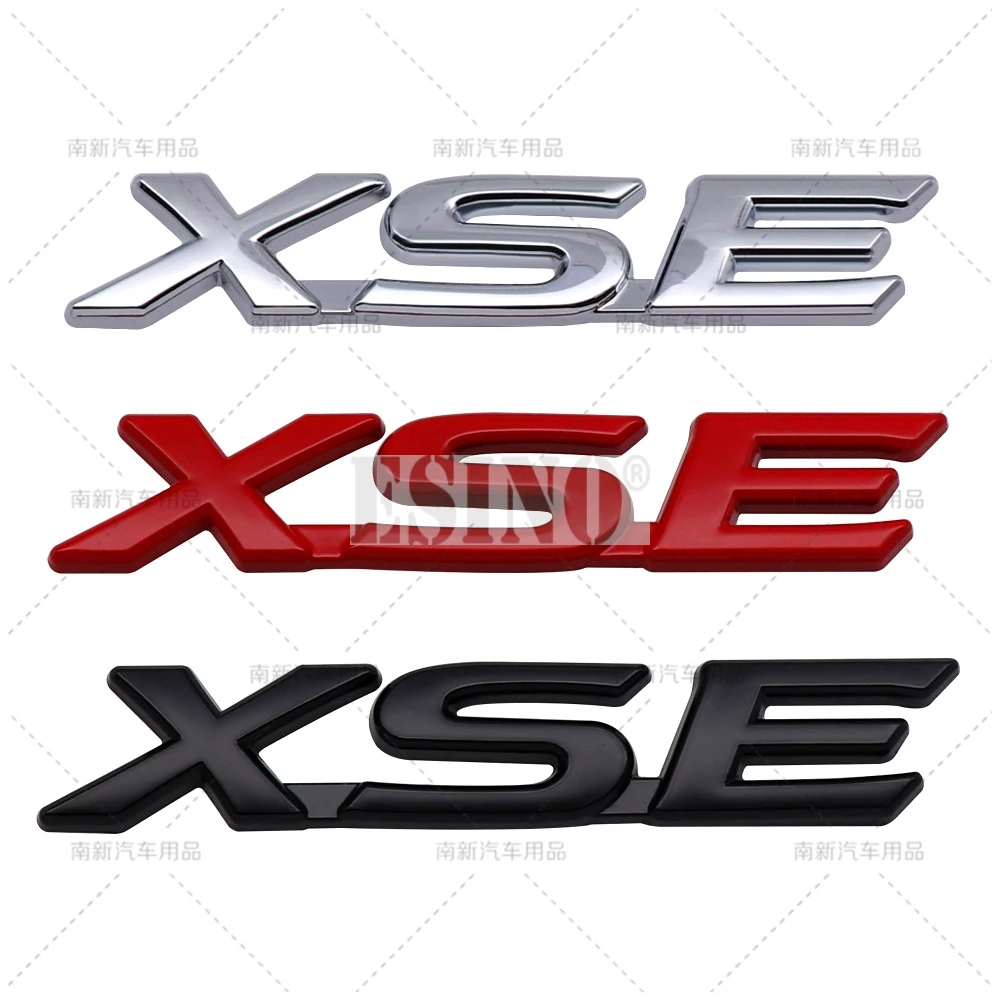 Car Styling 3D XSE Car Metal Alloy RearTrunk Fender Adhesive Badge Body Tailgate Displaceme Emblem For Toyota Sienna